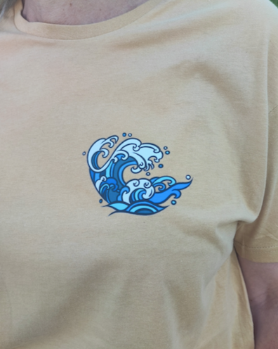 T-shirt Vague Maverick motif couleur