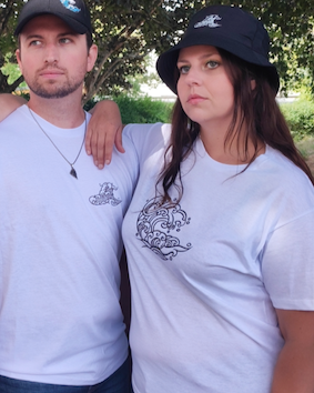 T-shirt Vague Maverick motif noir