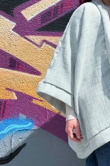 Kimono Texture Bleu