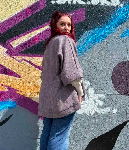 Kimono Texture Mauve