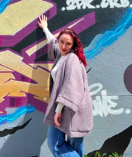 Kimono Texture Mauve