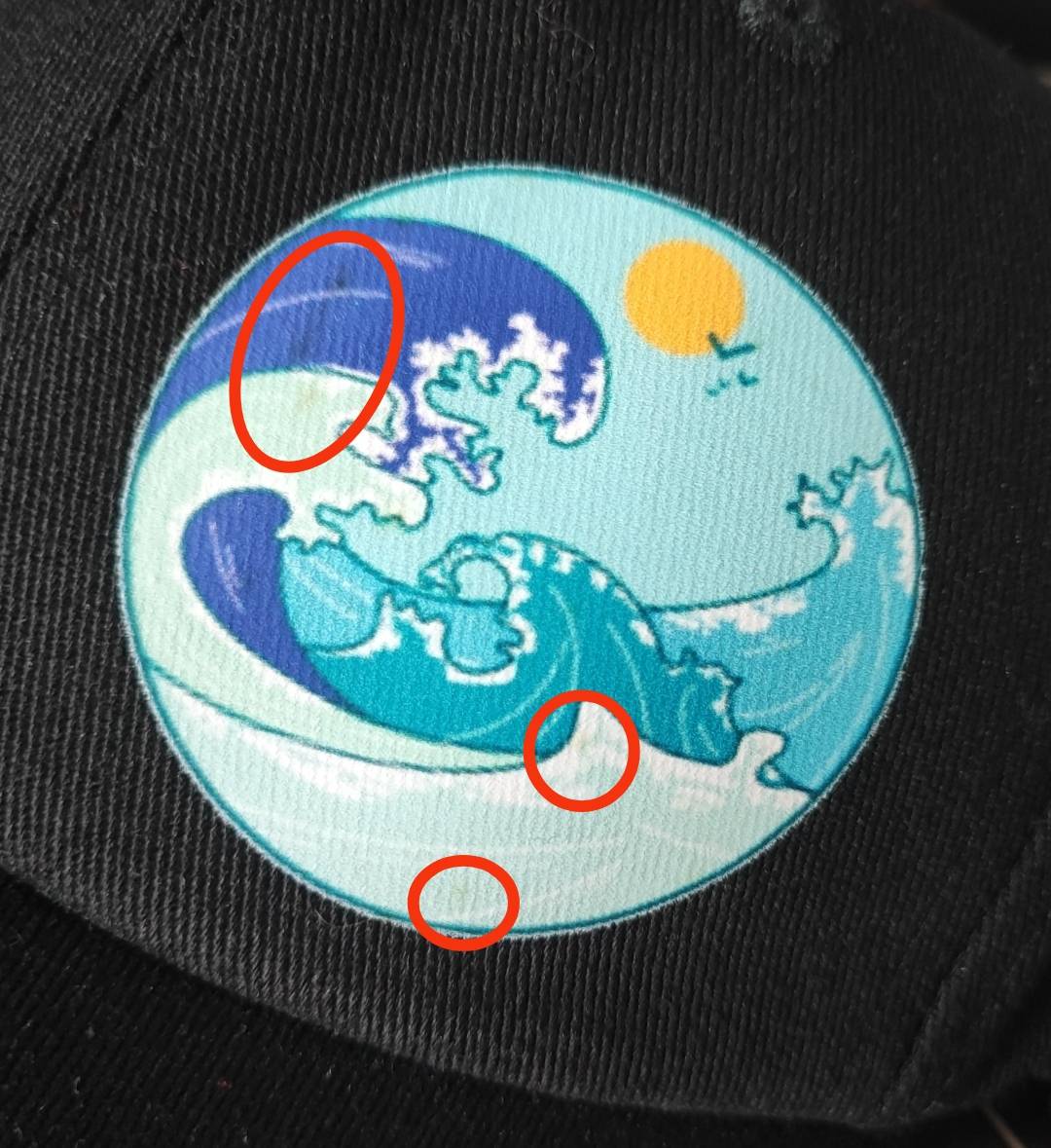 Casquette Noir La Vague Imparfaite