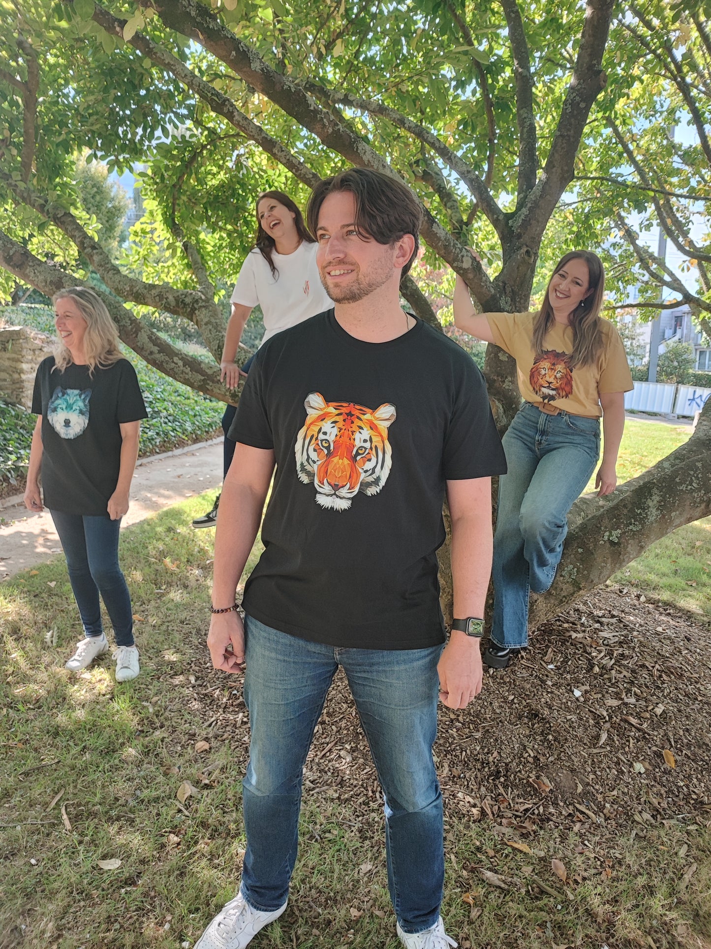 T-shirt Tigre Low Poly