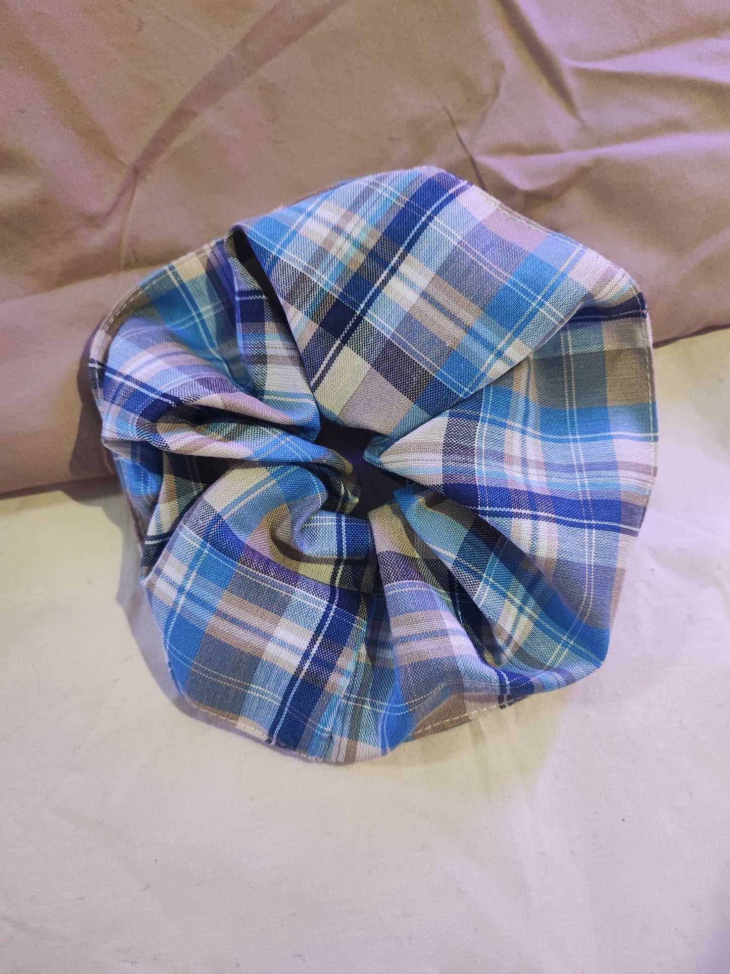 Chouchou Tartan Bleu