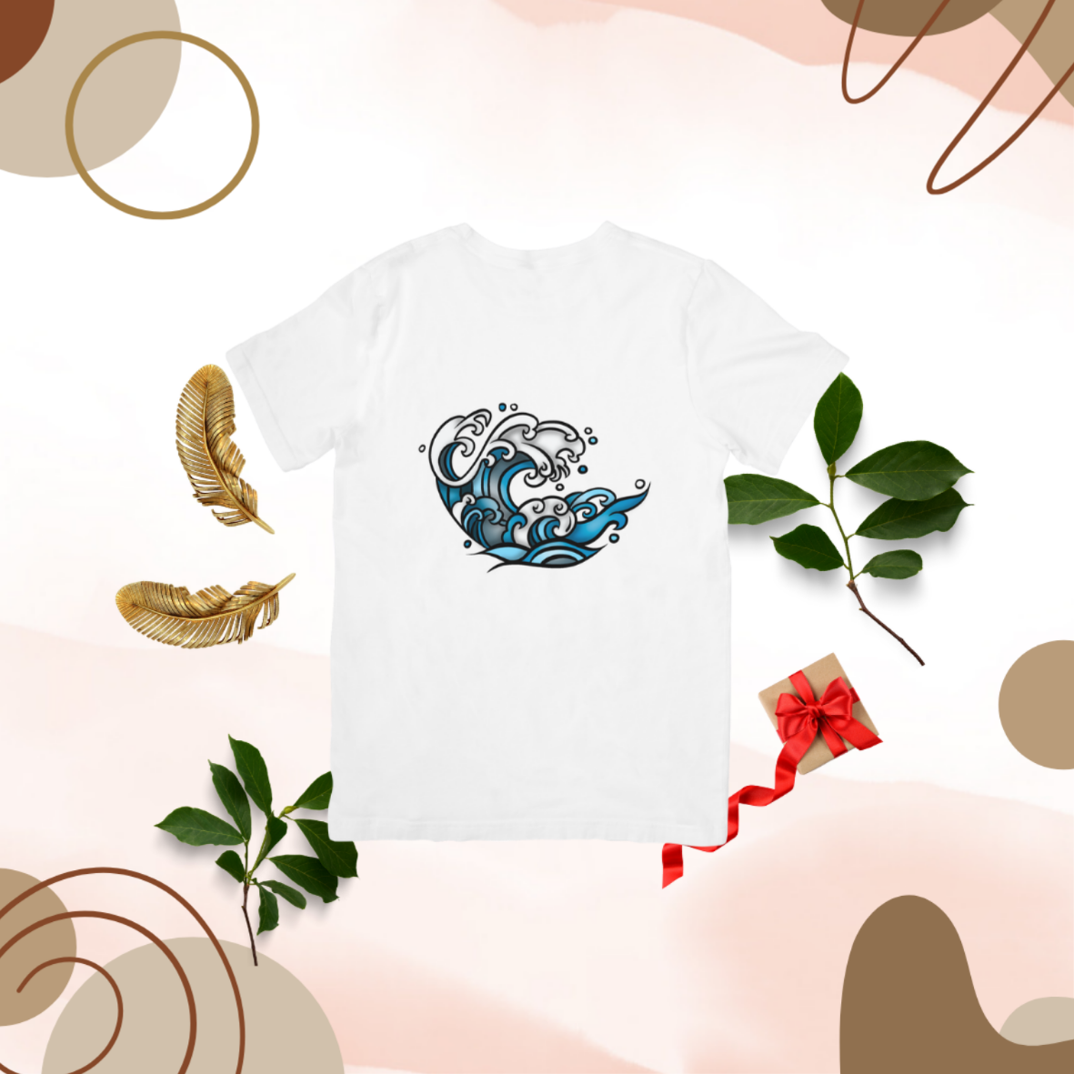 T-shirt Vague Maverick motif couleur