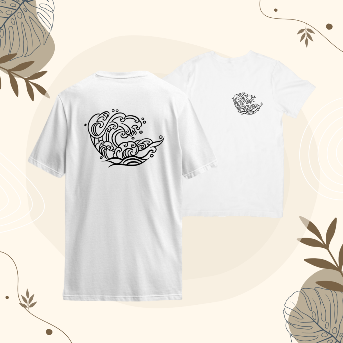 T-shirt Vague Maverick motif noir