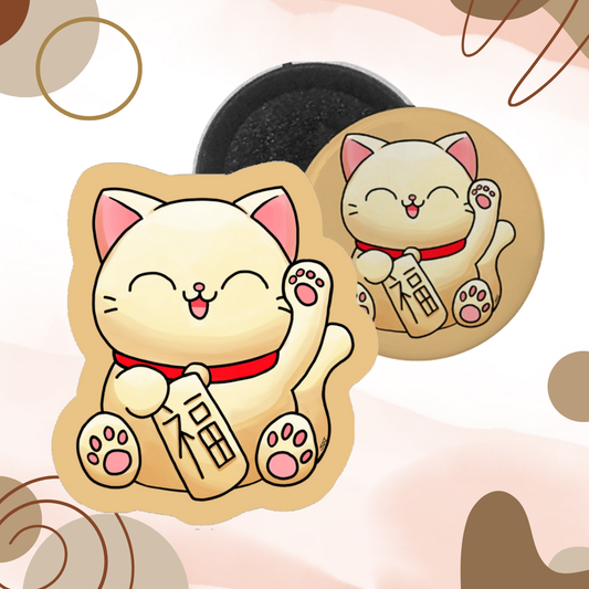 Pack Sticker + Badge Maneki Neco