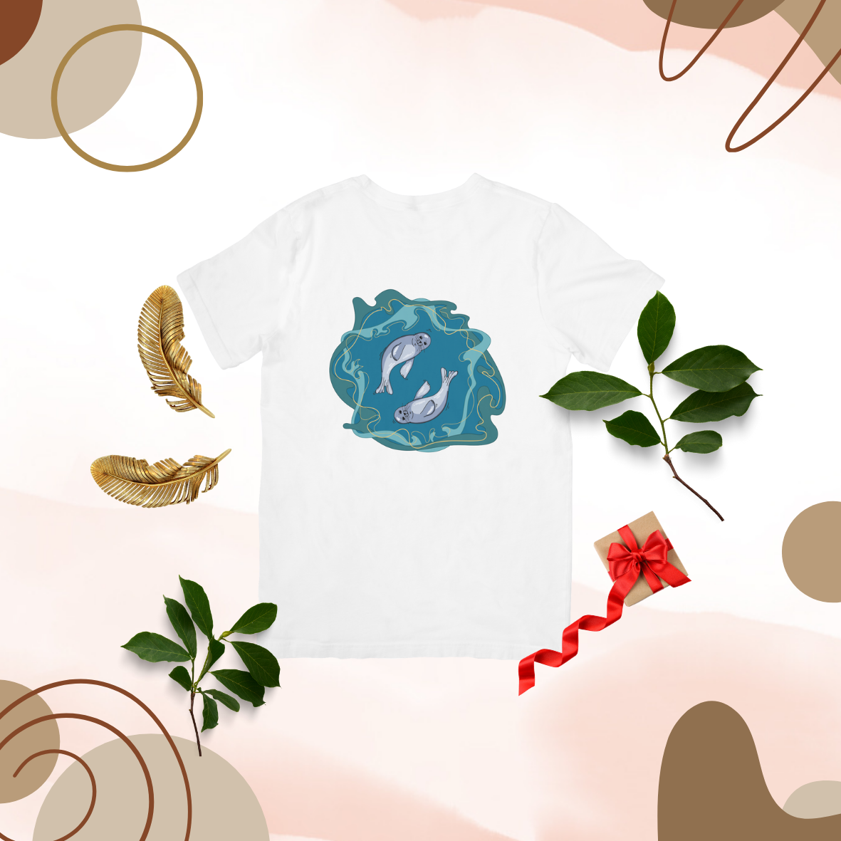 T-shirt Phoque