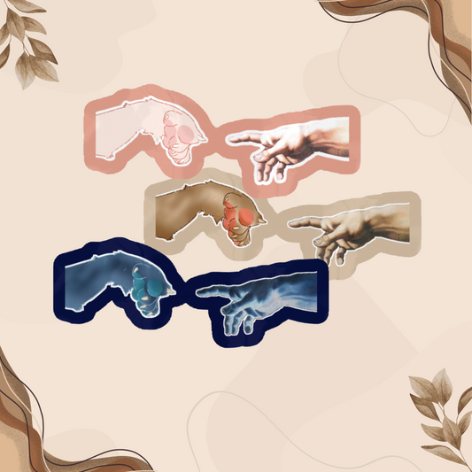 Pack 3 stickers Dieu Patoune de chat