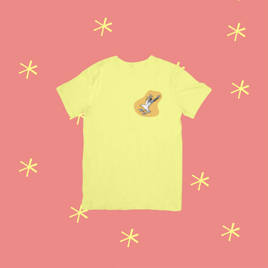 T-shirt 9/11 ans jaune mouette