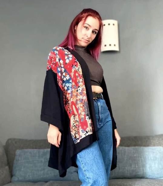 Kimono Jardin Rouge