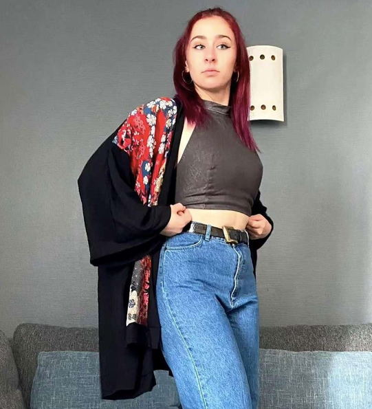 Kimono Jardin Rouge