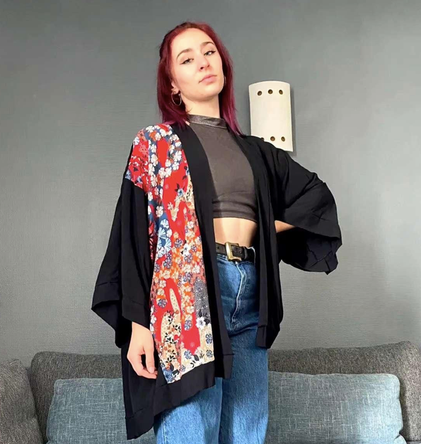 Kimono Jardin Rouge