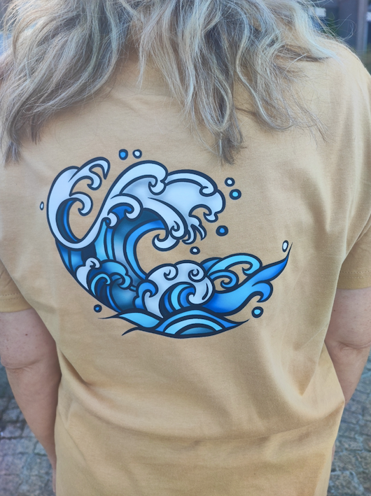 T-shirt Vague Maverick motif couleur