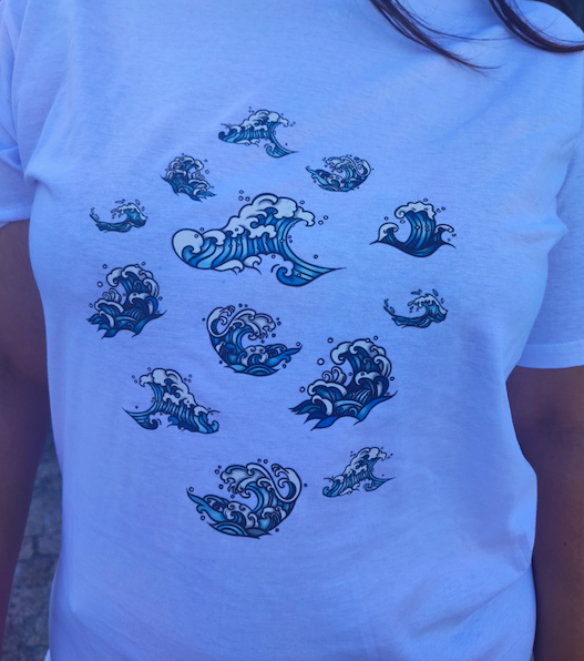 T-shirt Vague Paterne