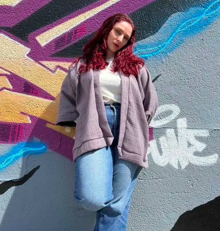 Kimono Texture Mauve