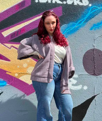 Kimono Texture Mauve