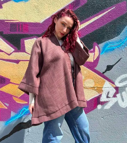 Kimono Texture Bordeau