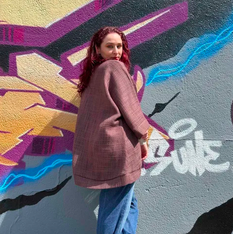 Kimono Texture Bordeau