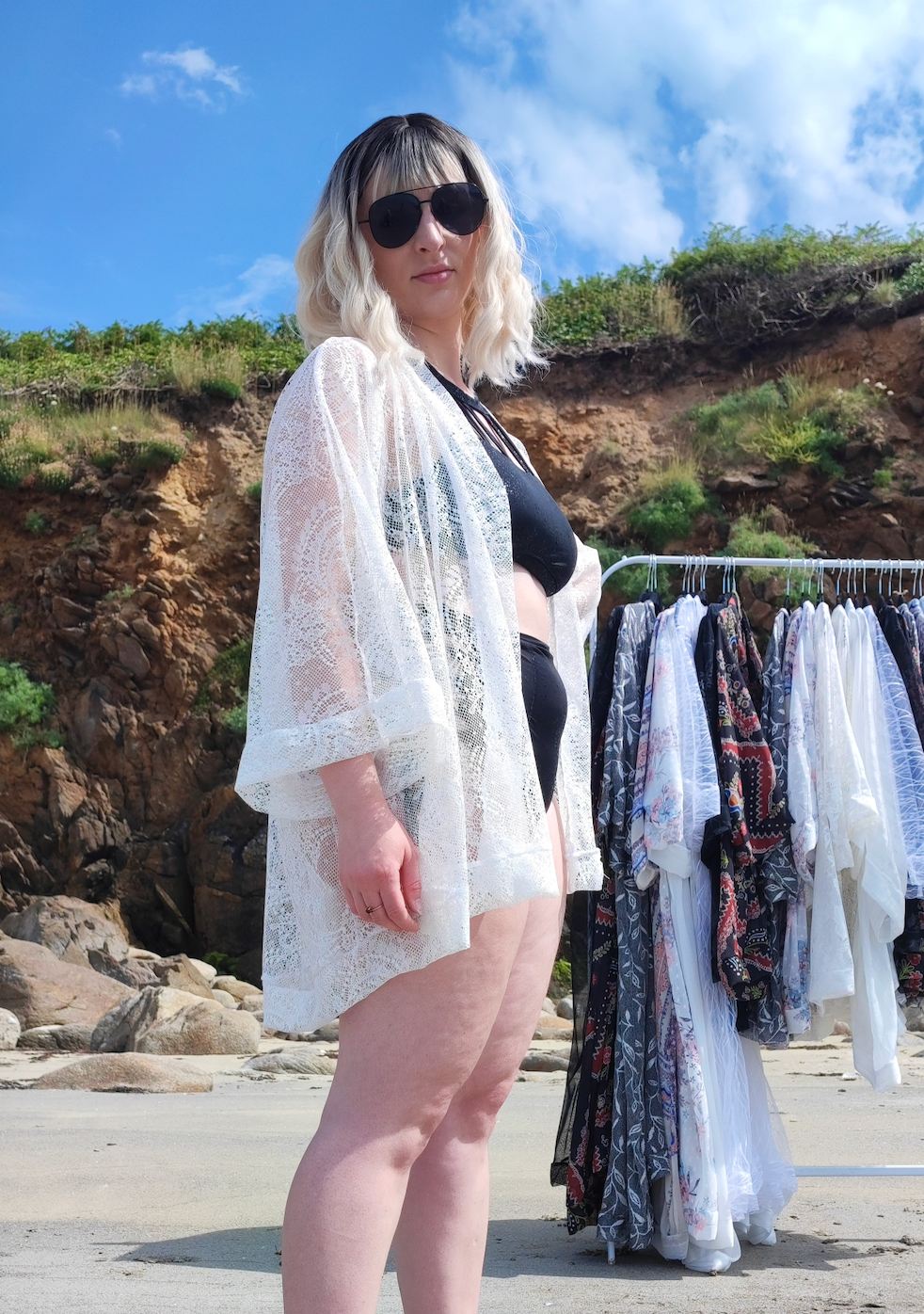 Kimono dentelle douce