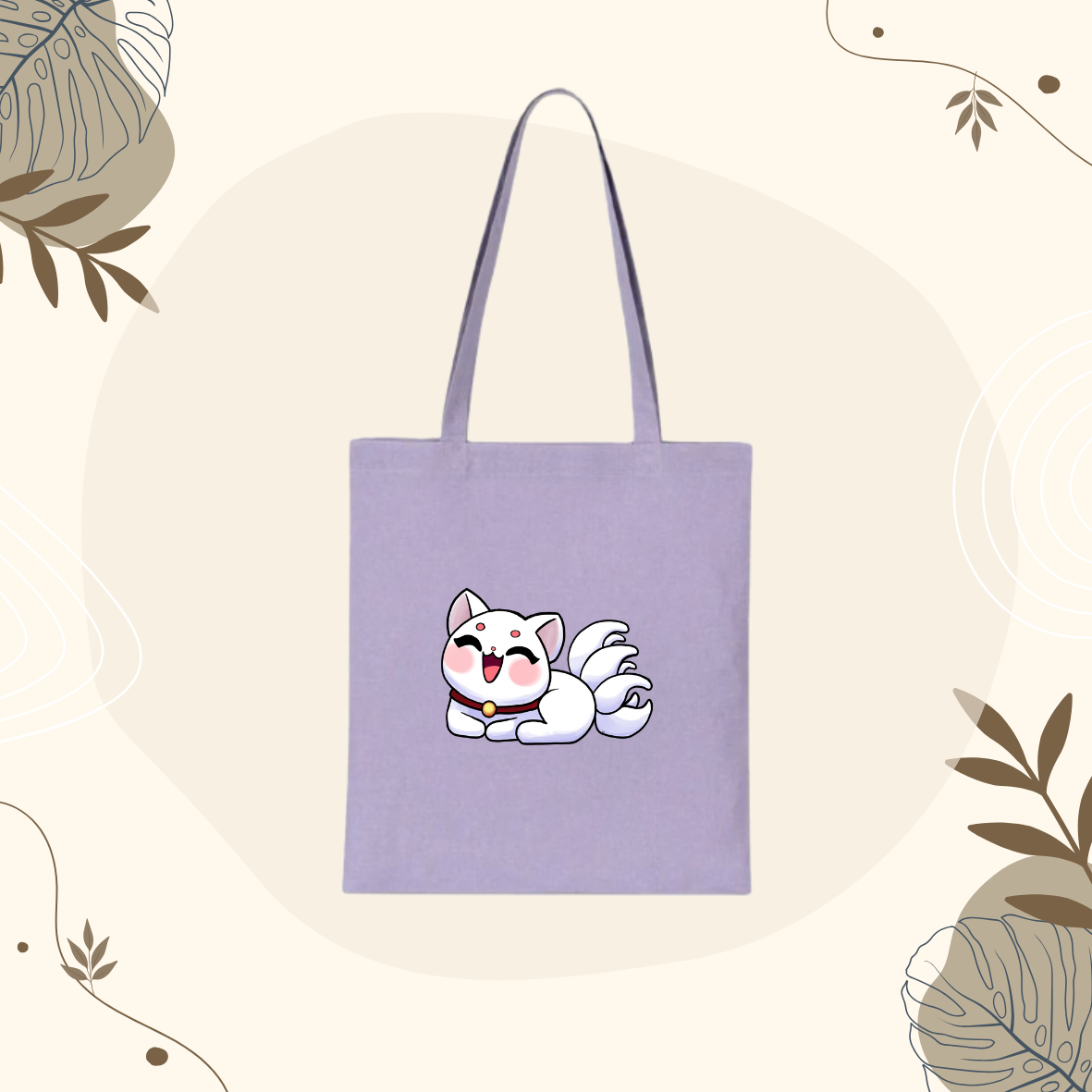 Tote Bag Lavande Catsu-ne