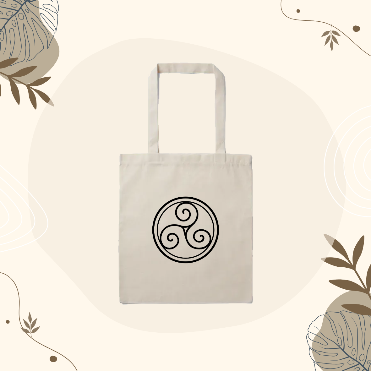 Tote Bag naturel Triskel