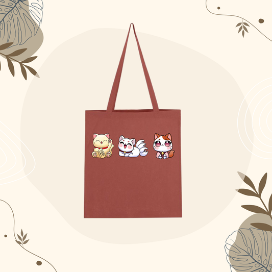 Tote Bag Terracotta 3 chats