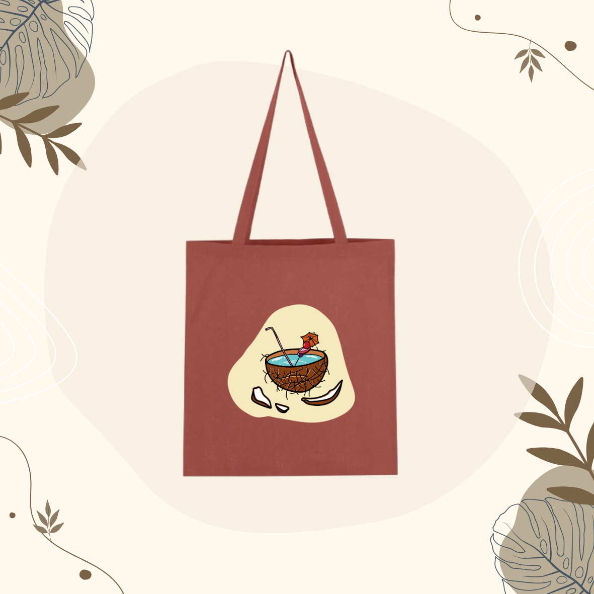 Tote Bag Terracotta Noix de coco