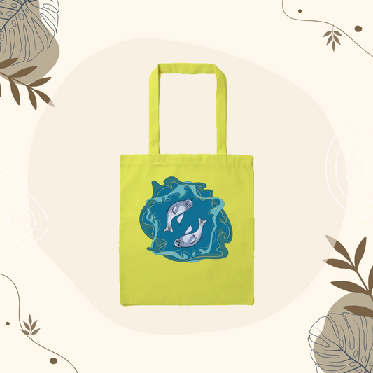 Tote Bag Jaune Phoque