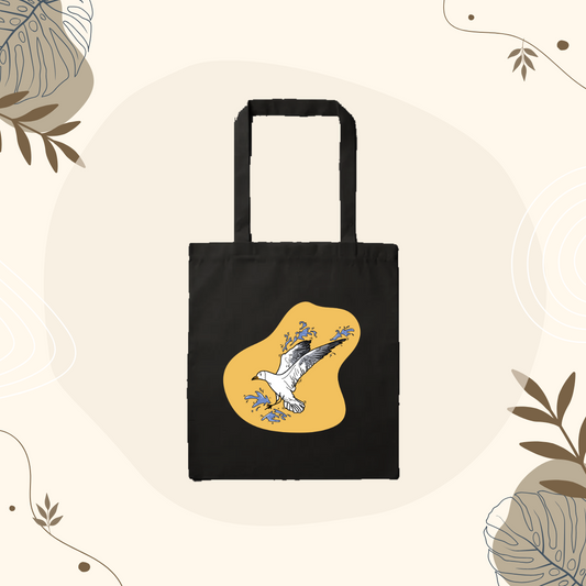 Tote Bag Noir Mouette