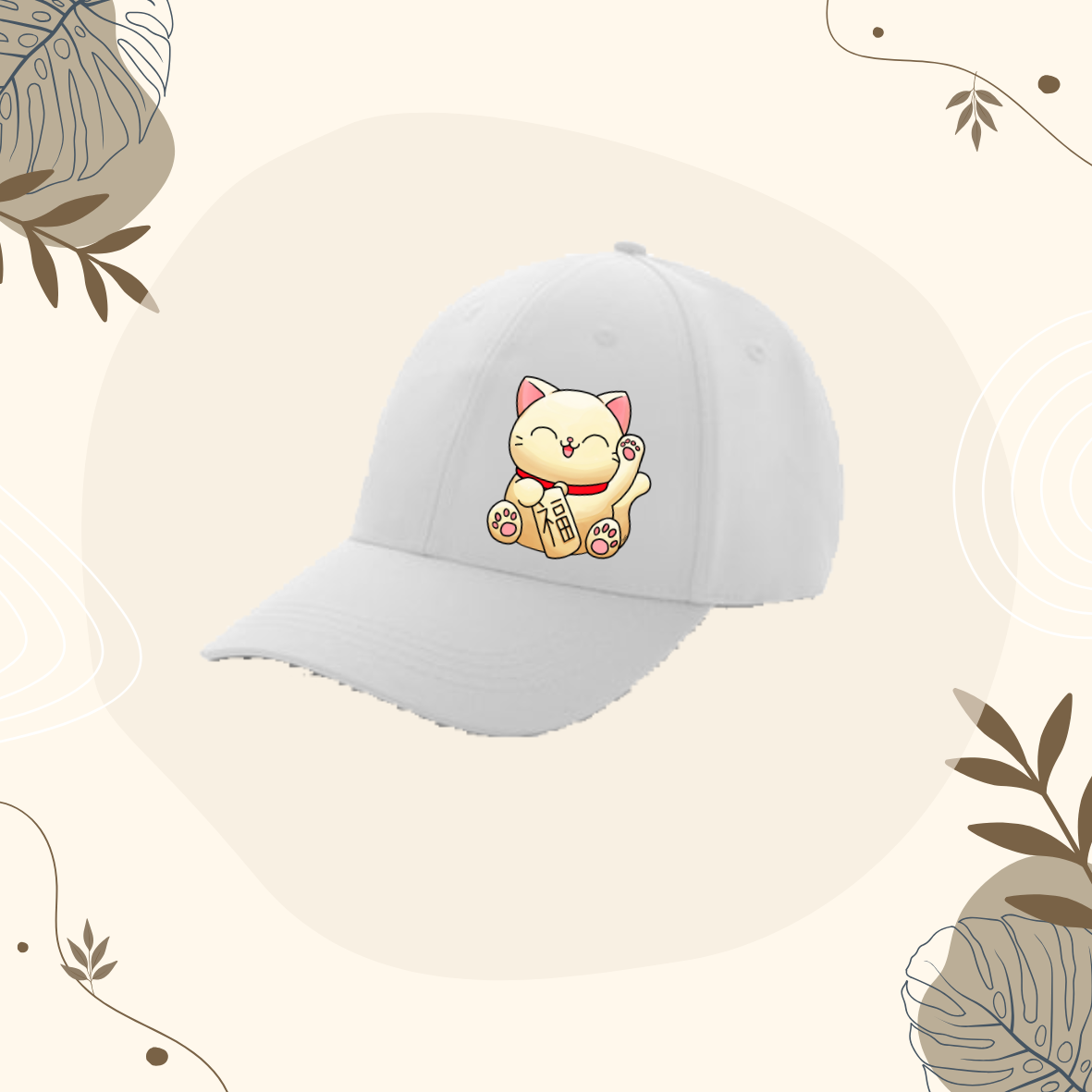 Casquette Blanche Maneki-Neco
