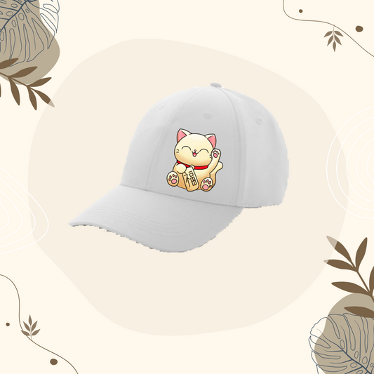 Casquette Blanche Maneki-Neco