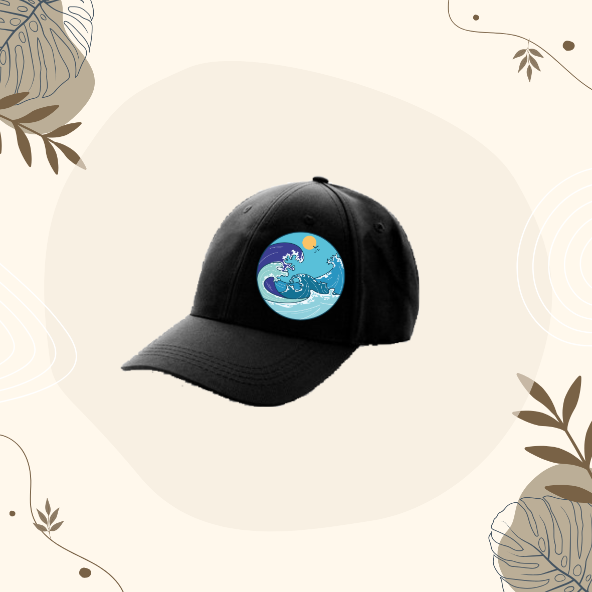 Casquette Noir La Vague Imparfaite