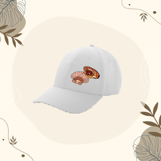 Casquette Blanche Coquilles Saint Jacques