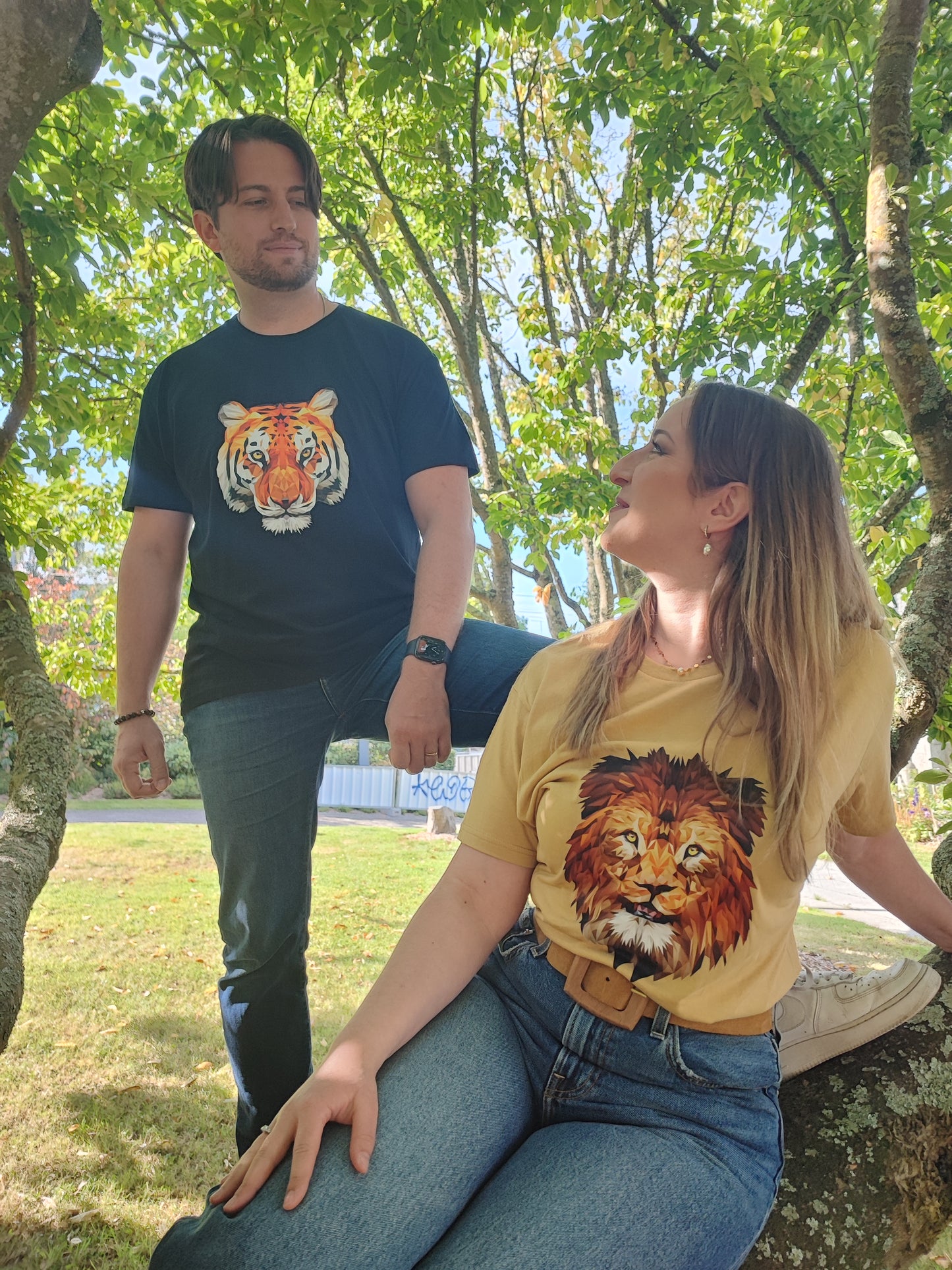 T-shirt Tigre Low Poly