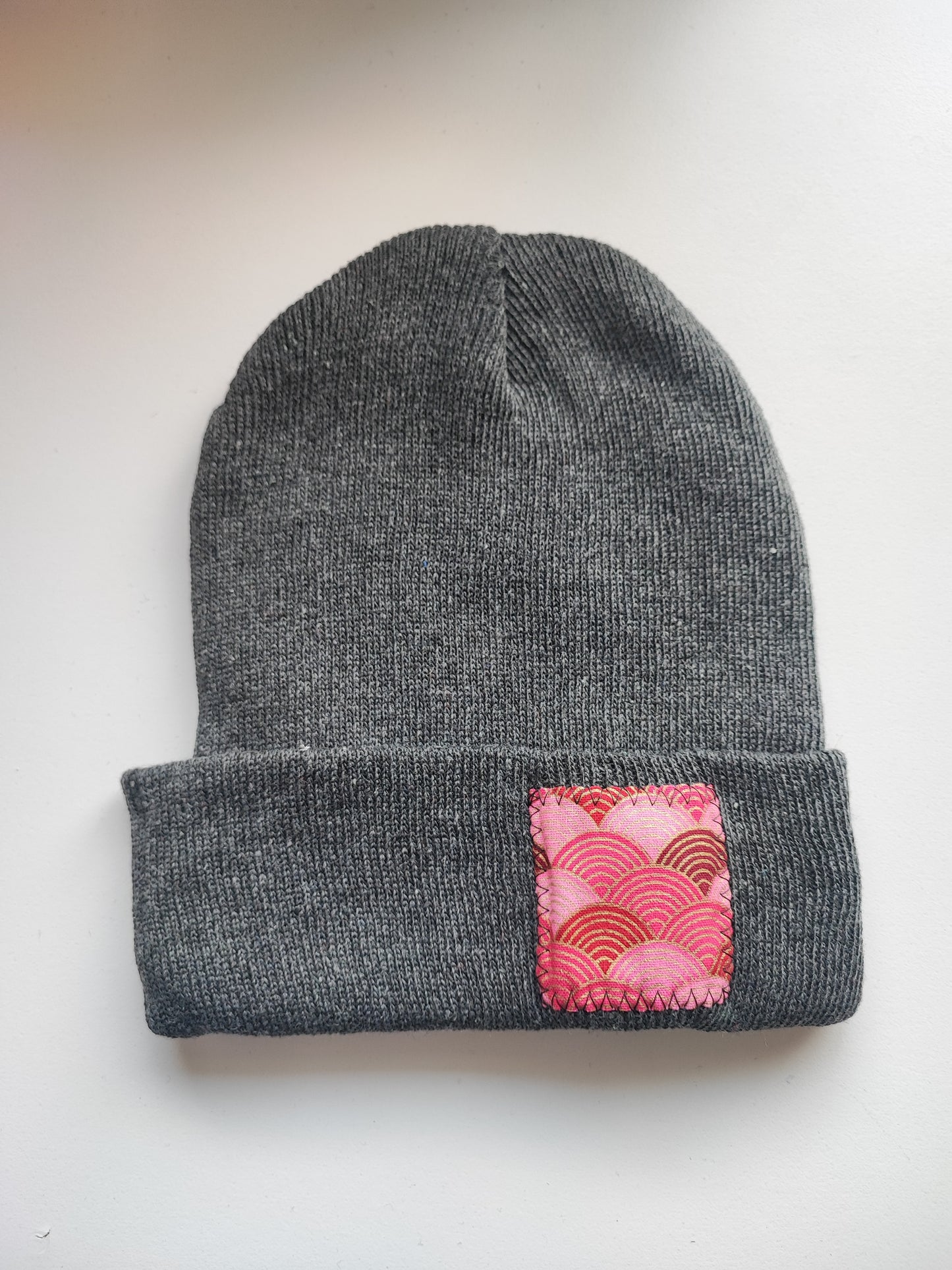 Bonnet Anthracite vague rose