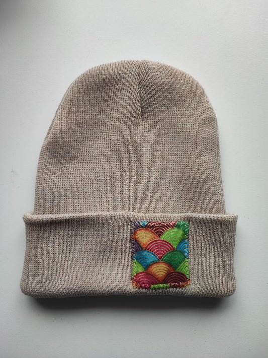 Bonnet Beige vague multicolor