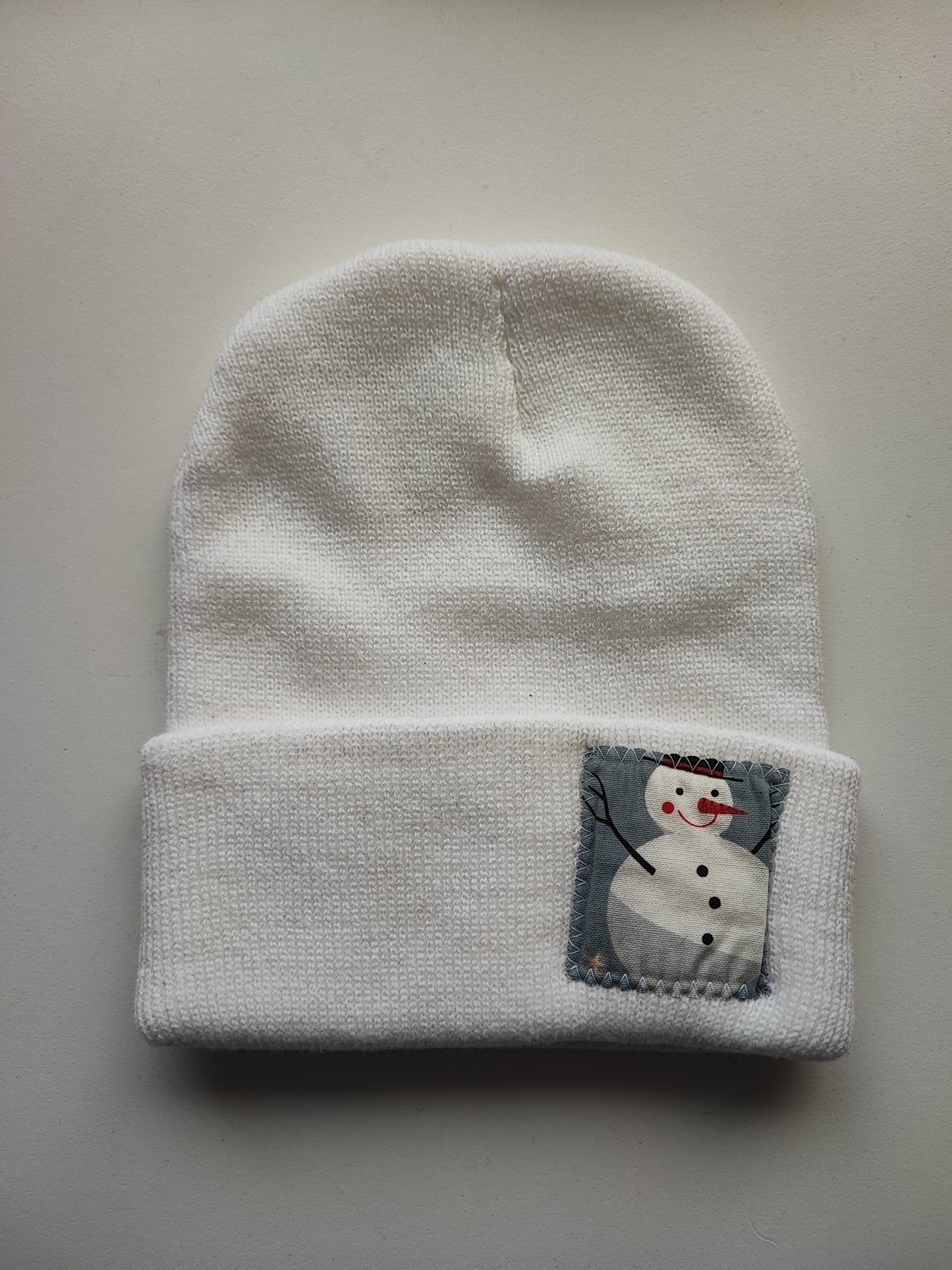 Bonnet Blanc bonhomme de neige