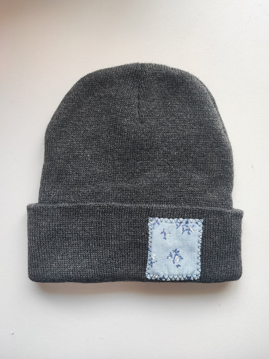 Bonnet Anthracite fleur de coton
