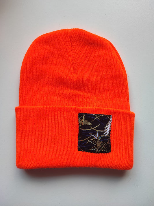 Bonnet orange marais bleu