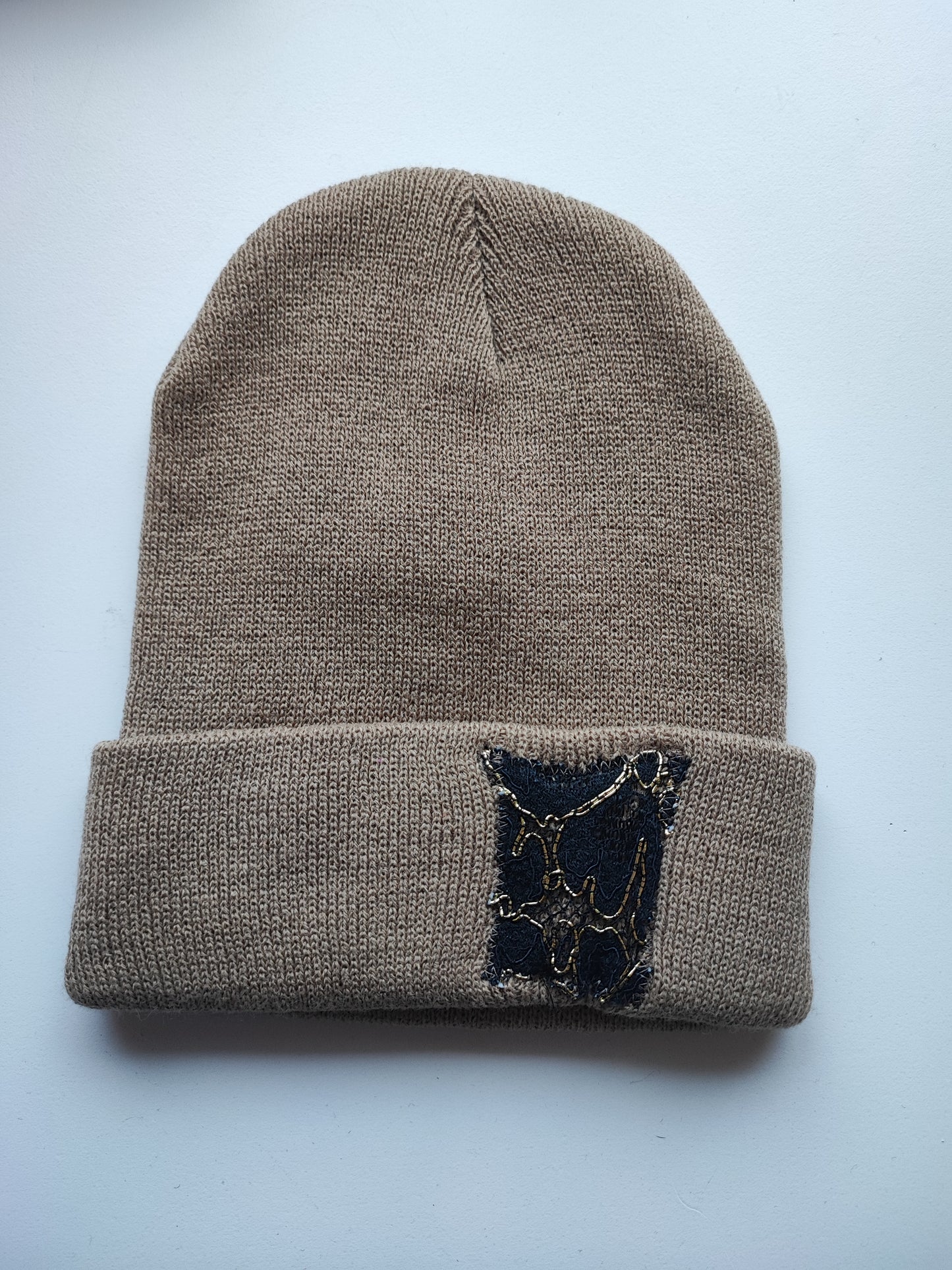Bonnet Camel dentelle noir