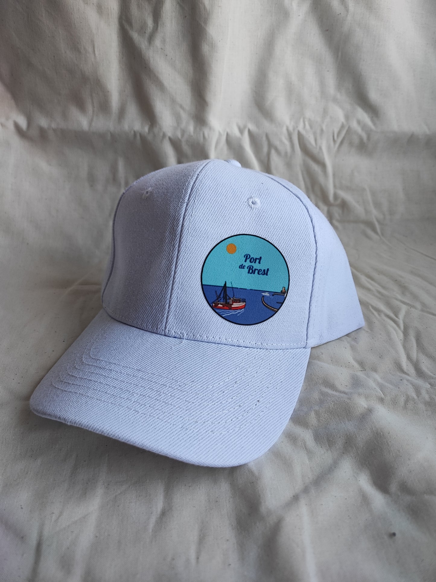Casquette Blanche Port de Brest (rigide)
