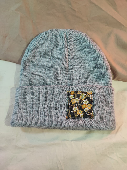 Bonnet Gris Feu d'artifice jaune