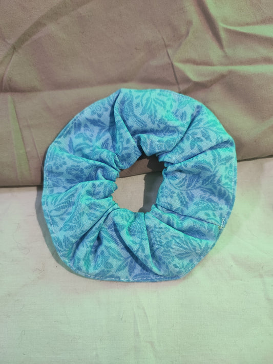 Chouchou feuillage bleu