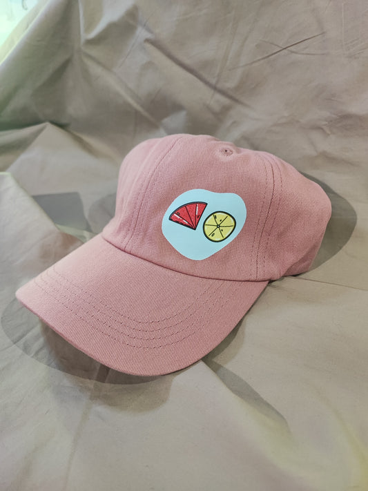 Casquette Rose Rondelles de Citron