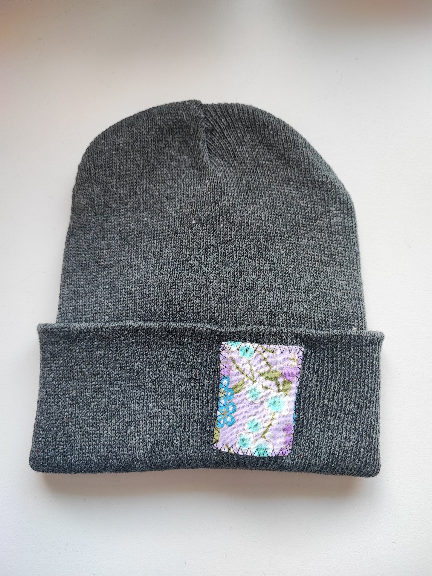 Bonnet Gris sakura violet