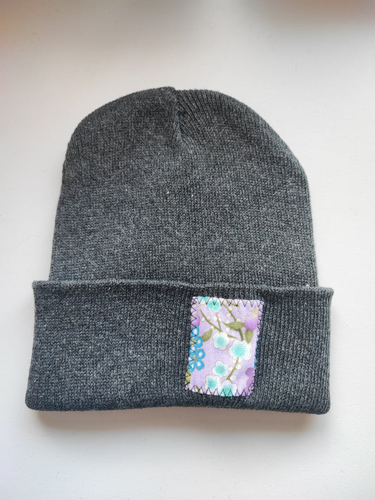 Bonnet Gris sakura violet