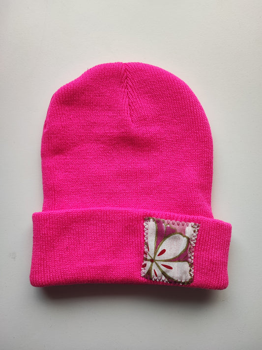 Bonnet Rose grande fleure