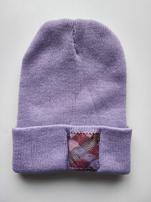 Bonnet Mauve Vague violettes