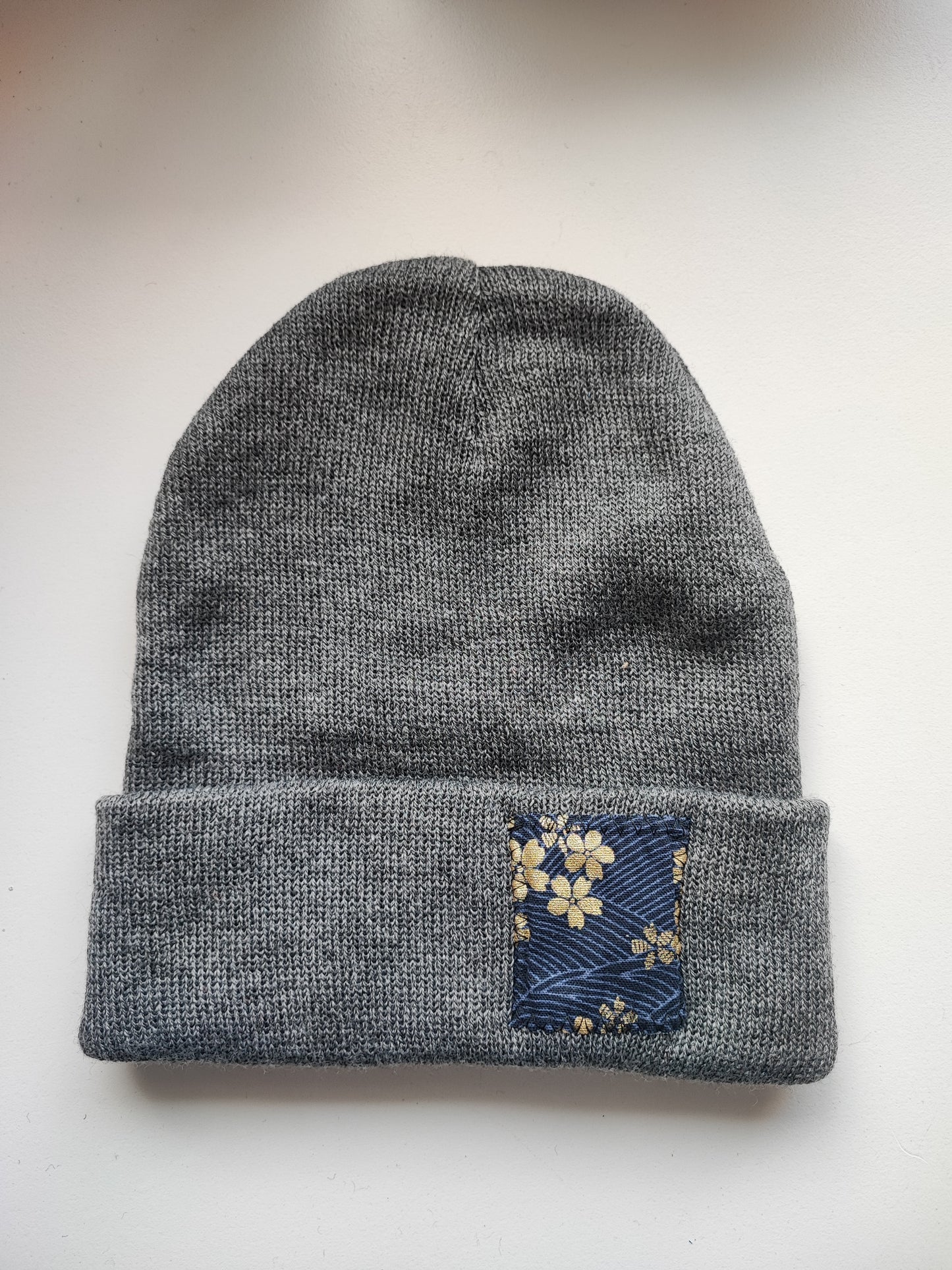 Bonnet Gris vague bleu